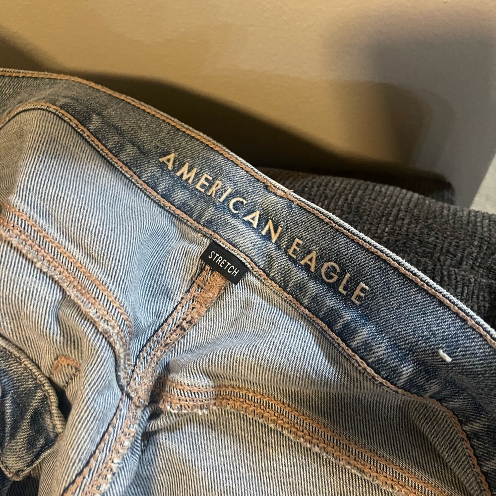 Light Blue High Rise Ripped Jeans - Picture 3 of 5